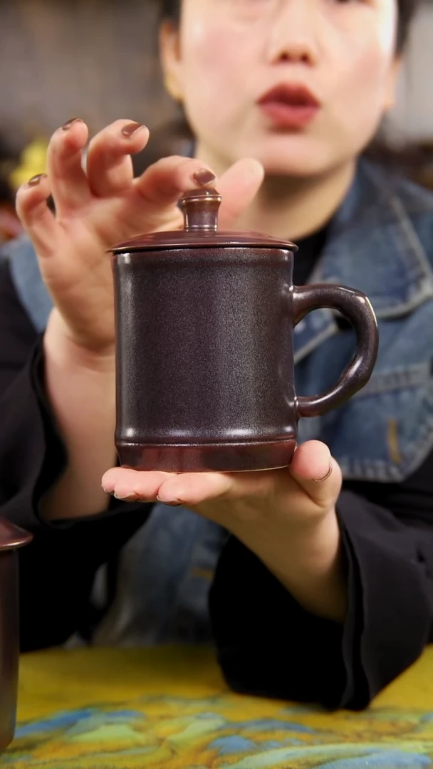 紫韵银霜的办公杯450cc