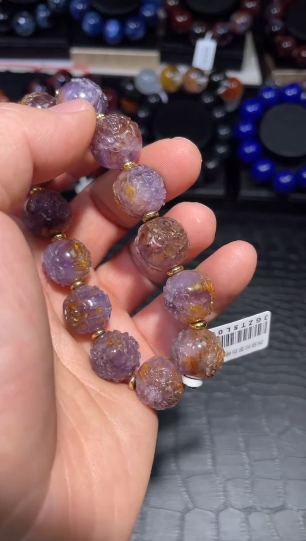 【闪购商品】水晶手链未镶嵌紫钛单圈A15(多样性发其一)