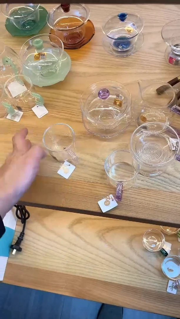 澄然/浅紫+禅语盖碗/浅紫+奉珠激光打孔/浅紫+清禾杯浅紫/一对