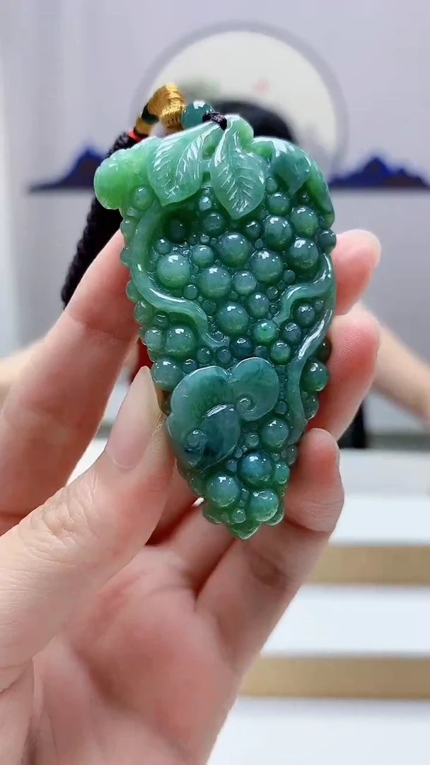 未镶嵌定制翡翠莱*4852zm-毛货挂件