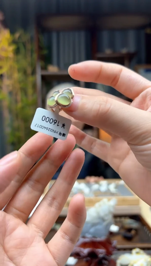 【闪购商品】和田玉颈饰18K金镶嵌耳饰