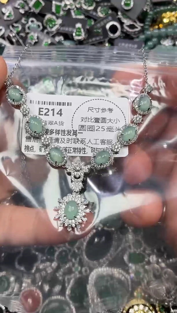 颈饰未镶嵌翡翠E214项链