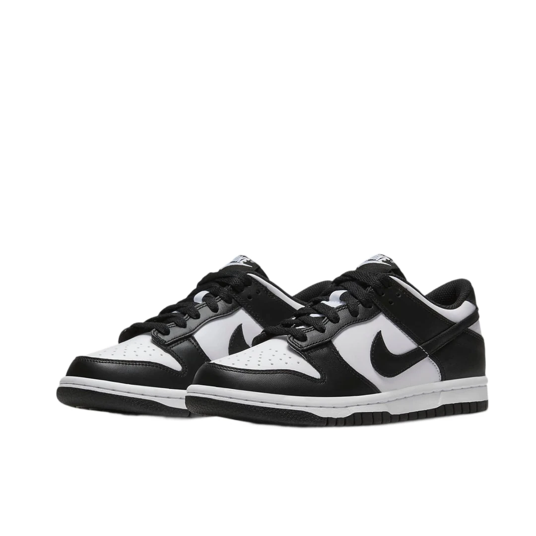 nike/耐克官方大童黑白熊猫dunk low低帮流光风板鞋-CW1590-100