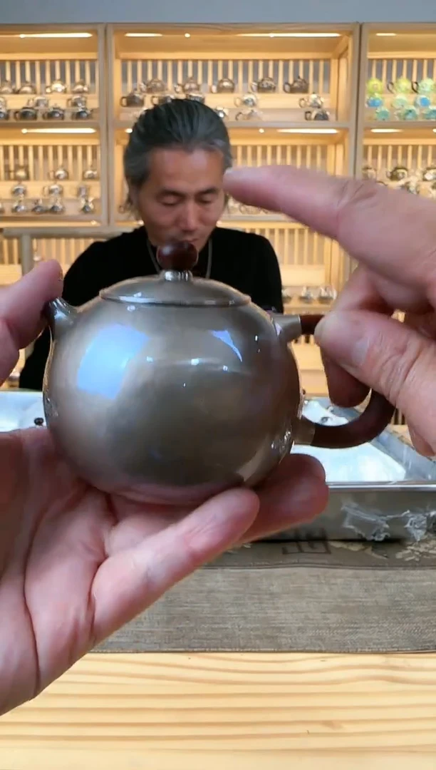 【闪购商品】紫皮西施泡茶壶足银