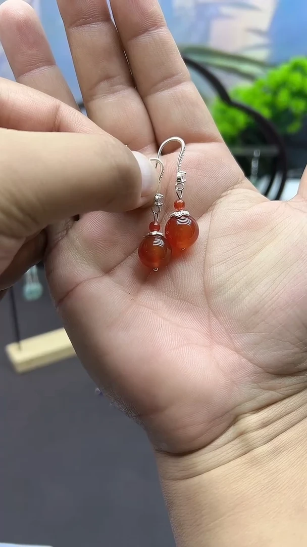 未镶嵌耳饰玛瑙/玉髓018