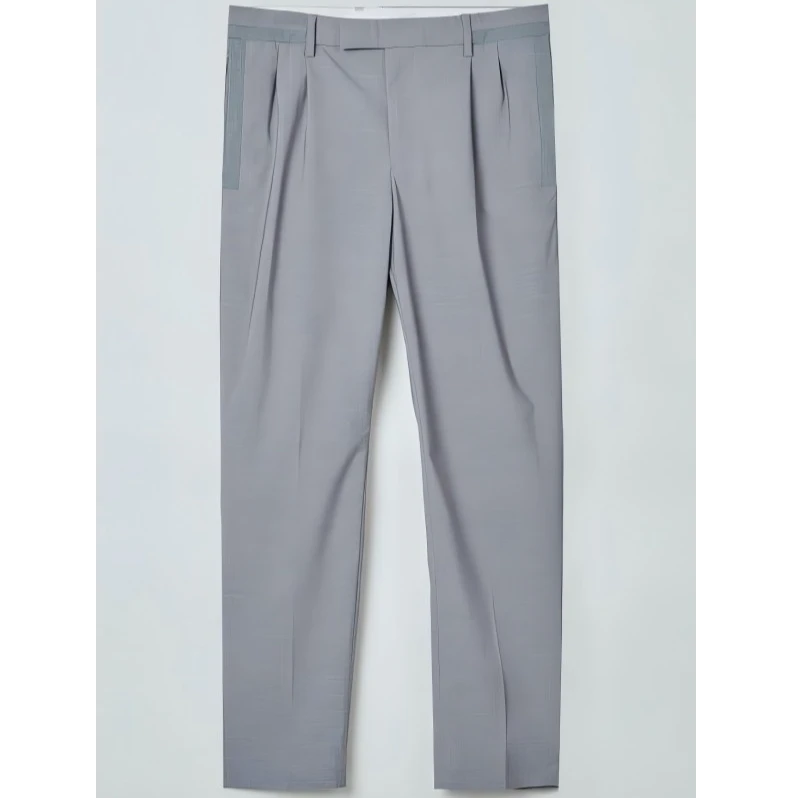 DEPO5A1E1L04男士春夏时尚休闲裤商务时尚百搭修身西装直筒长裤