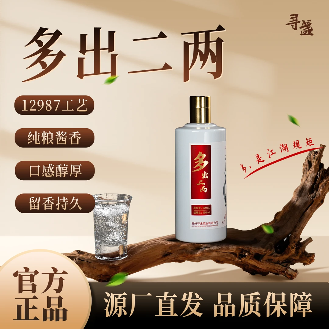 严祖寻盏多出二两酱香型正宗纯粮食酒高端聚会自饮ZB53%Vol600