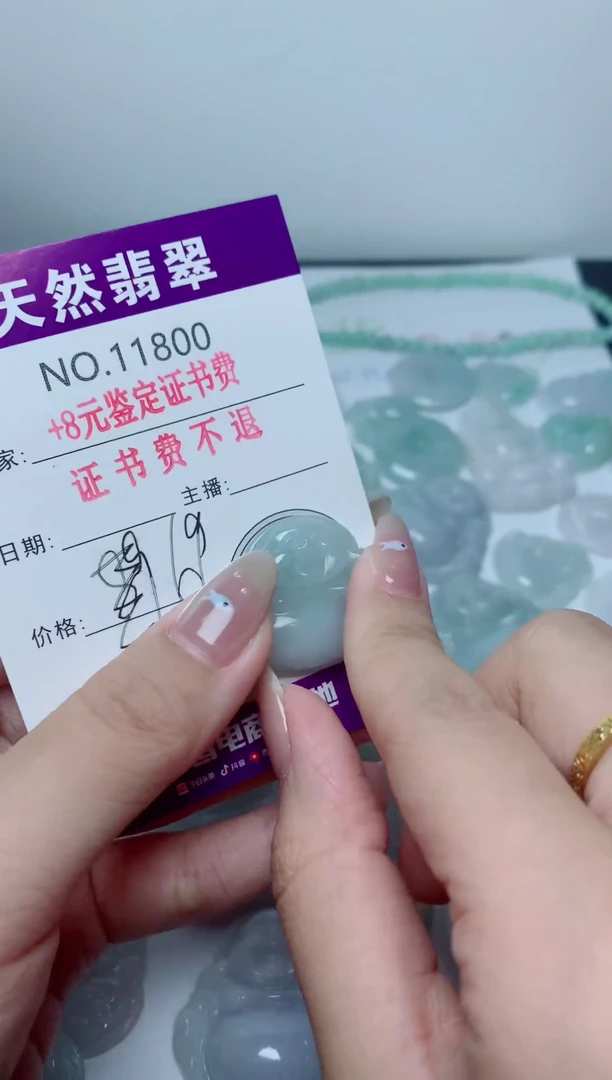 翡翠未镶嵌吊坠(不含链)800
