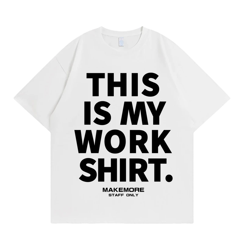 休闲男士果冻棉美式t恤百搭insT恤上衣半袖短袖夏季白色圆领时尚