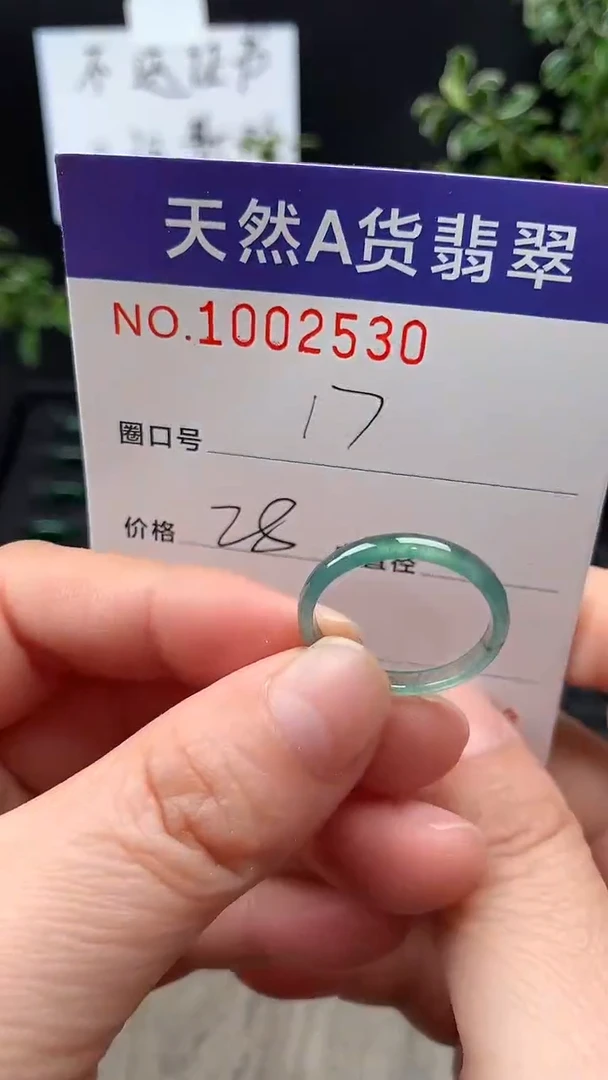 未镶嵌戒指翡翠17#