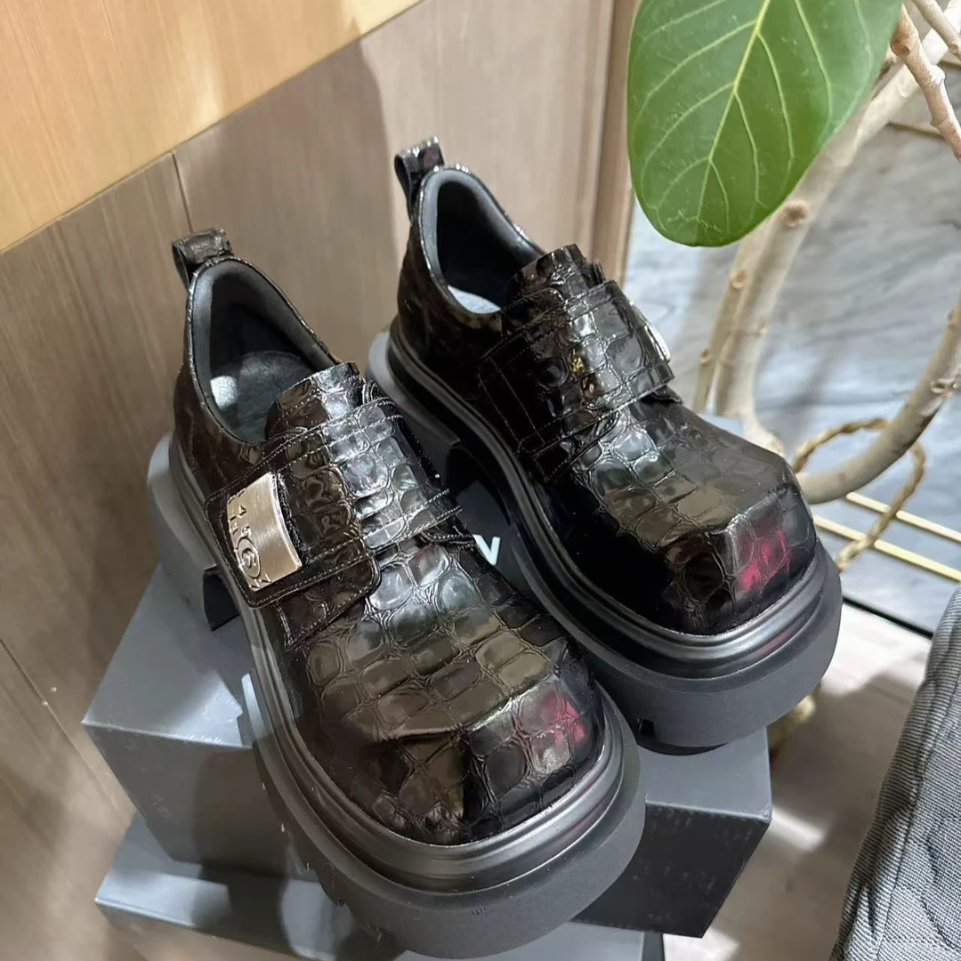 【HeiPa】付小付家春季穿新款厚底带时尚韩版靴子女款