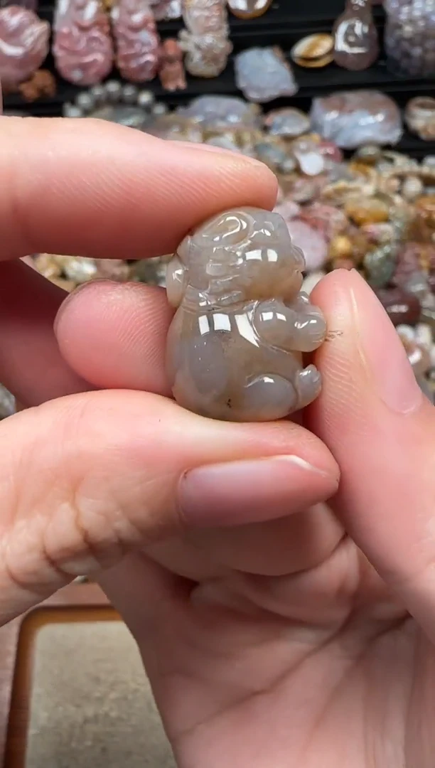 颈饰未镶嵌硅化珊瑚（珊瑚玉）853