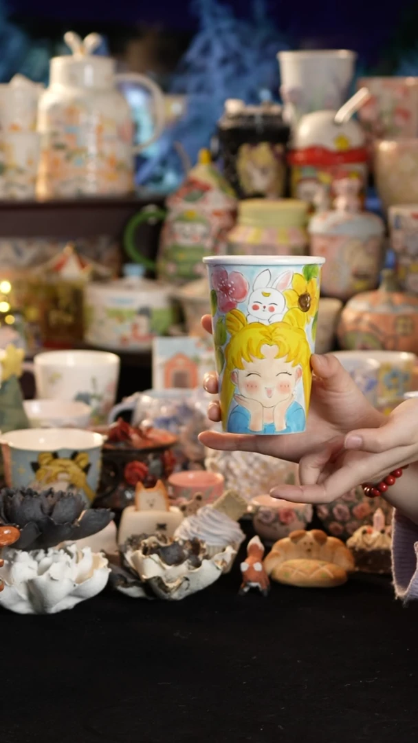 其他陶景德镇釉下彩手绘设计师款陶瓷