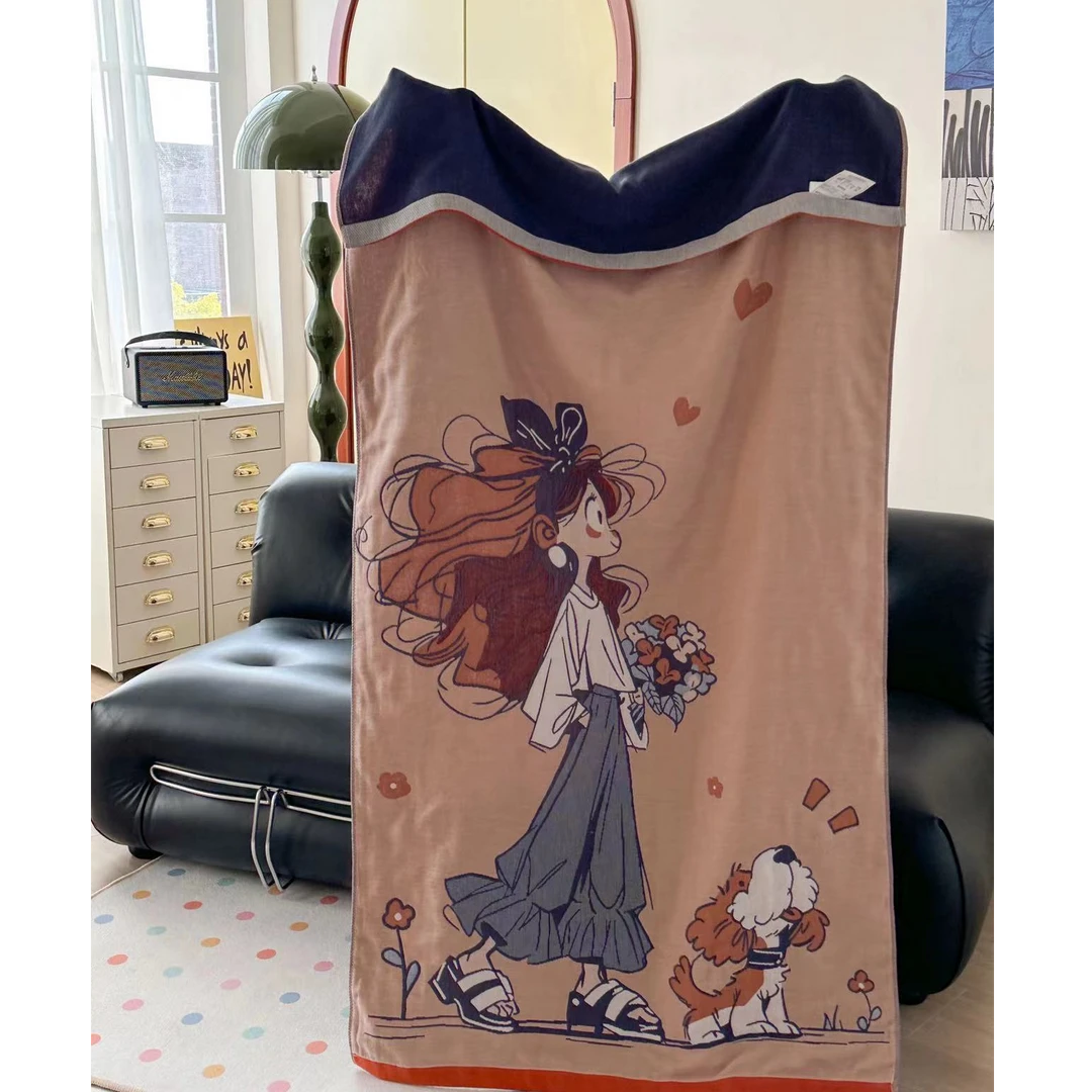 【粉丝福利】纯棉泡芙纱布浴巾