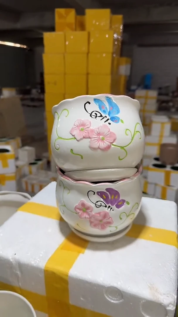 高温陶瓷花盆+Q102