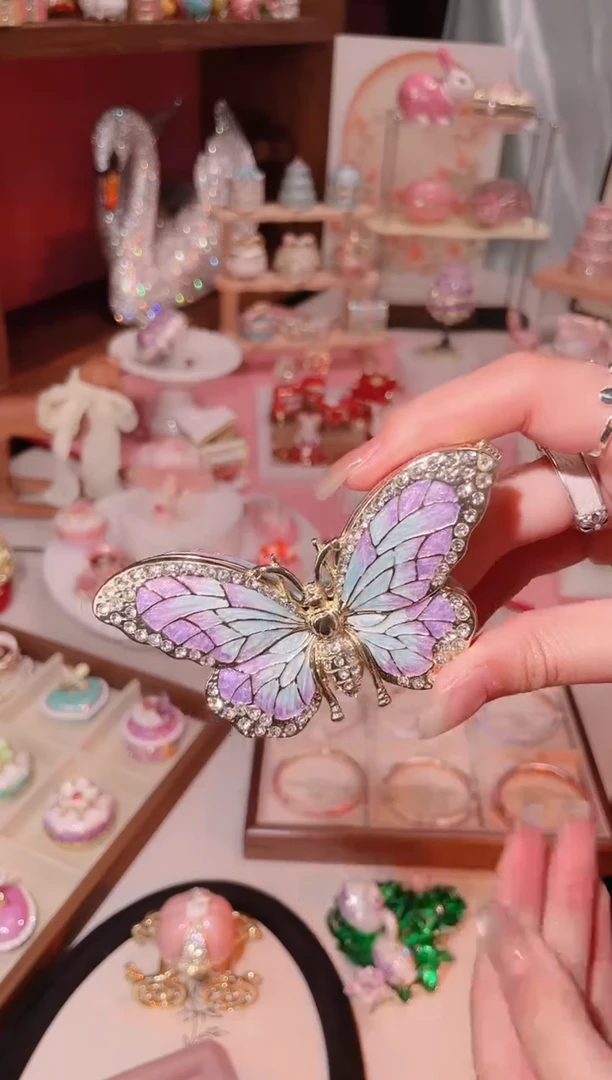 锌合金易尚宝珐琅彩首饰盒