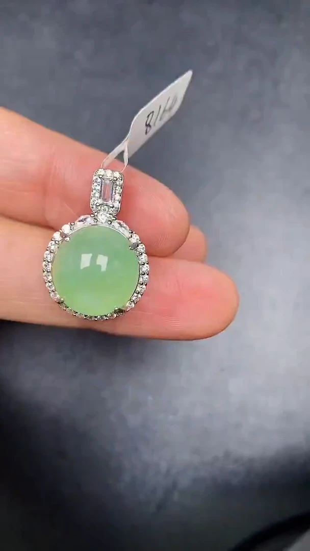 银S925镶嵌戒指翡翠1210