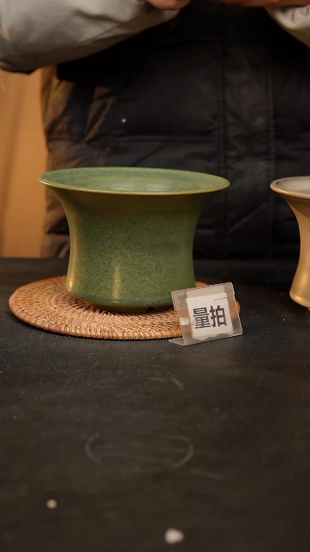 【闪购商品】瓷片泥泥手工花盆口15高11