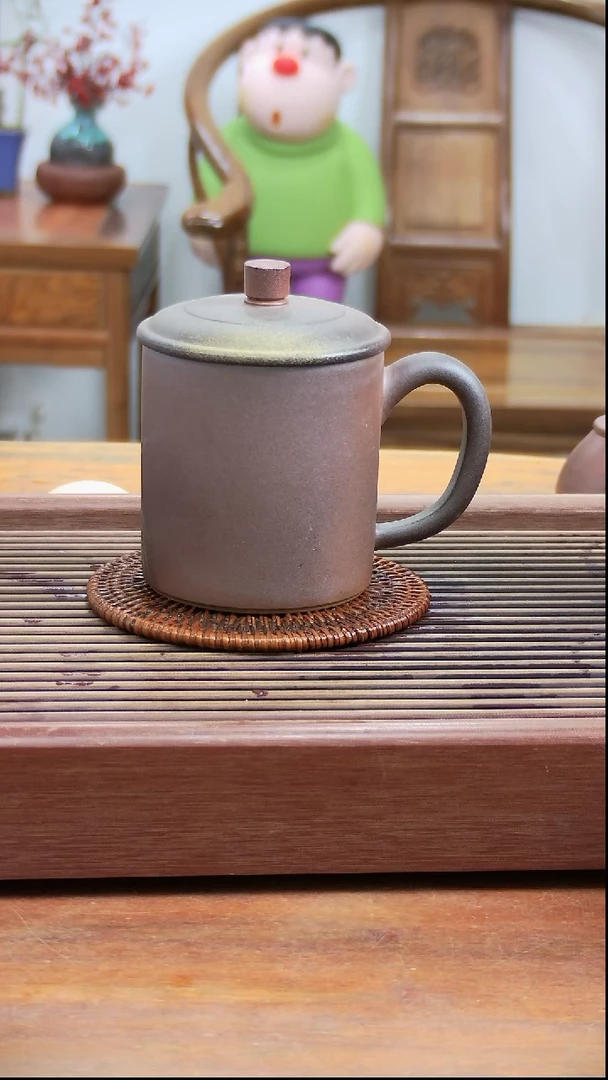 【闪购商品】紫砂茶杯450ml柴烧杯紫砂杯