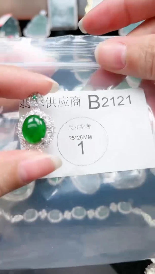 【闪购商品】翡翠颈饰未镶嵌2121赠皮绳