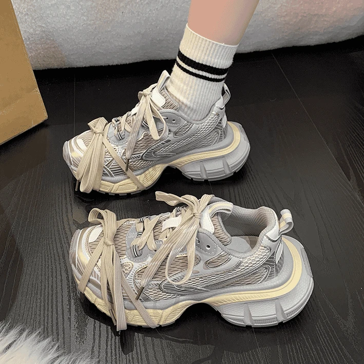 休闲老爹鞋女ins透气轻奢爆款运动鞋网红百搭秋季厚底韩版ins风