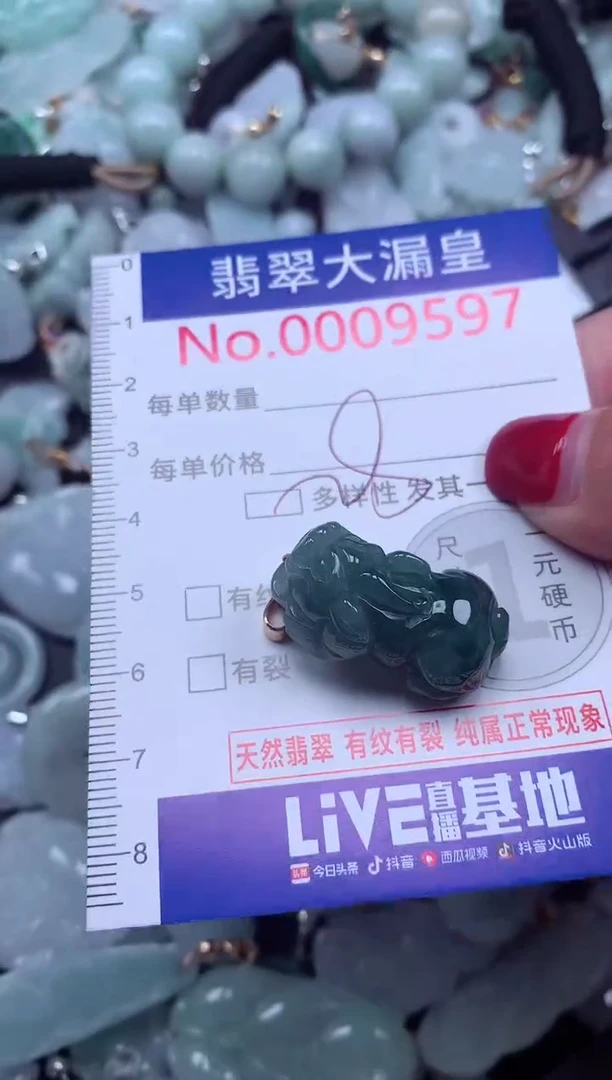 颈饰未镶嵌翡翠9597