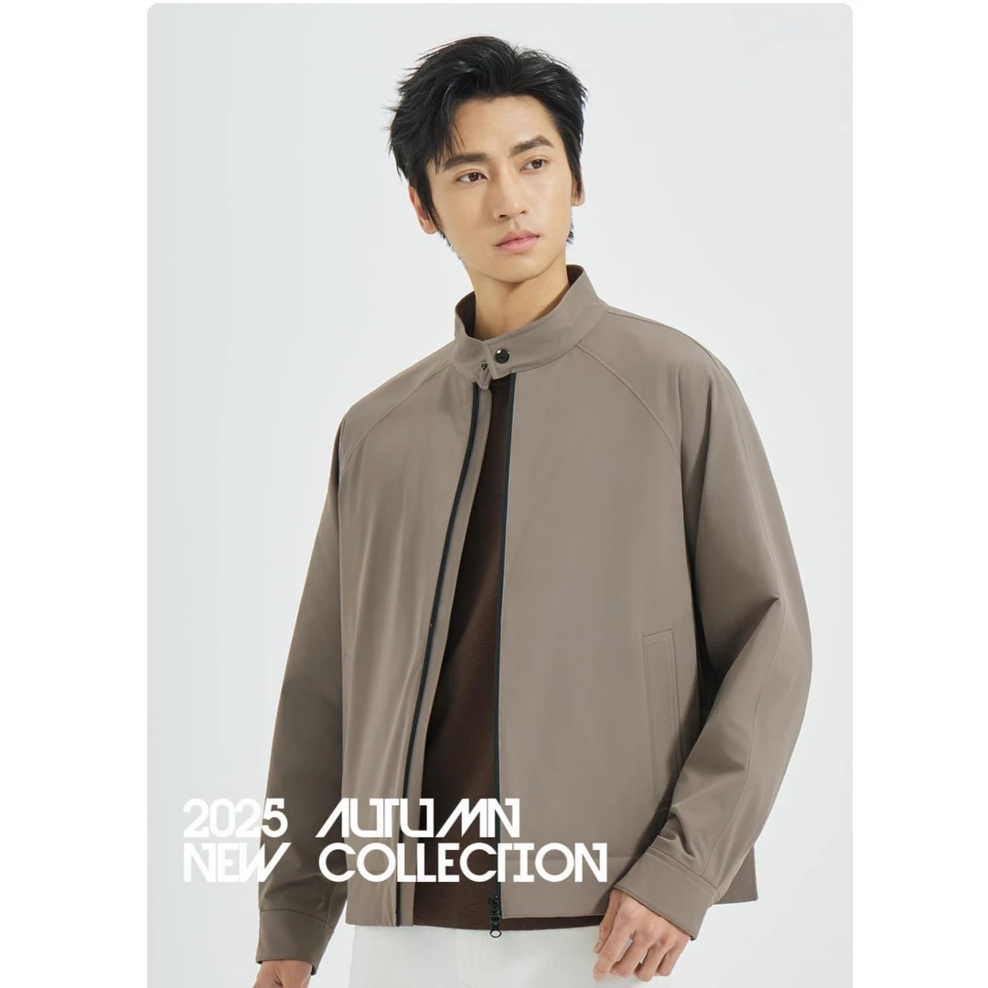 【舒适柔软】利郎秋季男士休闲弹力保暖商务立领茄克上衣 B5QJK007