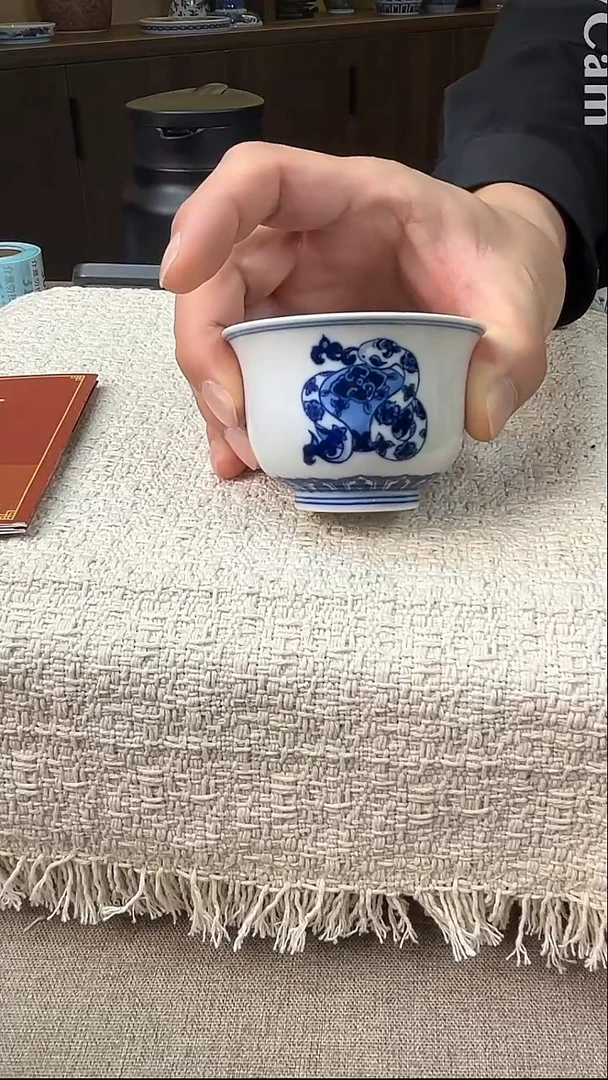 瓷片景德镇毛仔柴窑杯