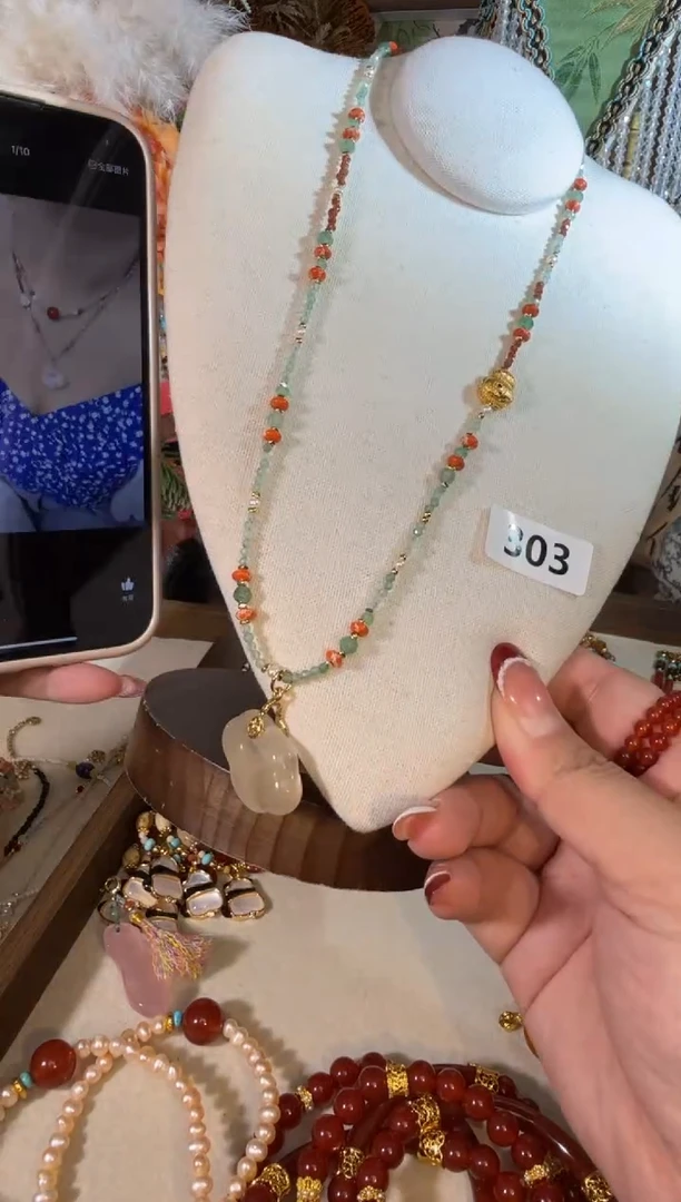 项链未镶嵌淡水珍珠福禄祥云 303