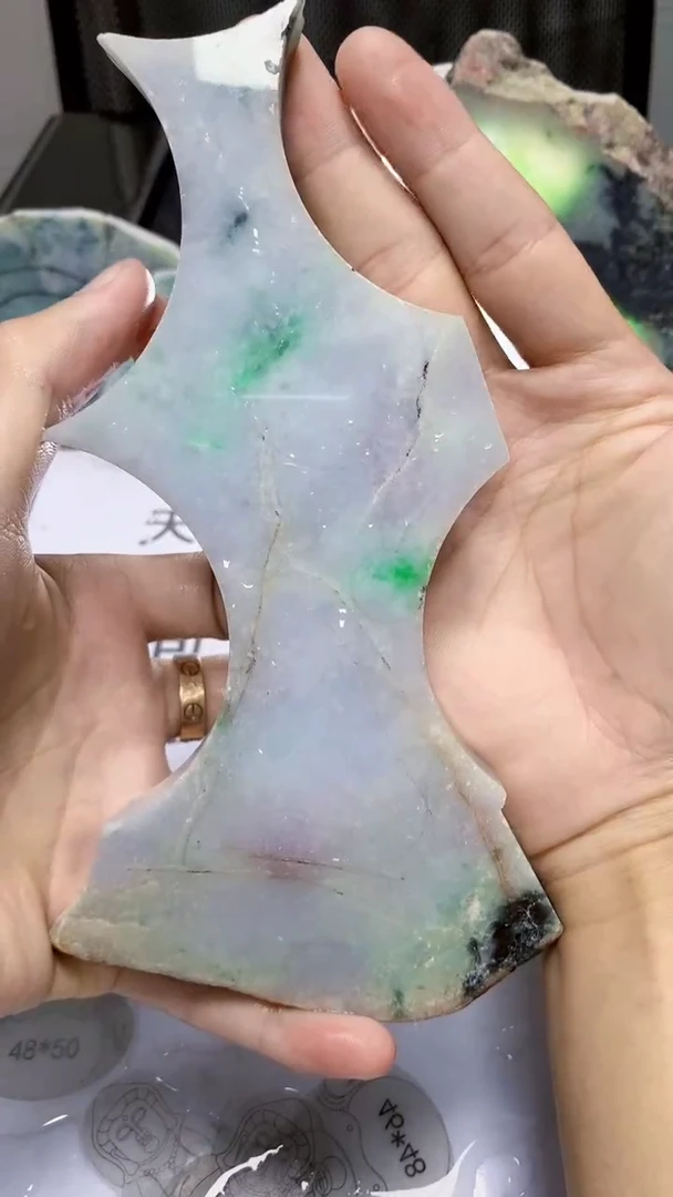 翡翠裸石缅甸天然A货翡翠Q1842