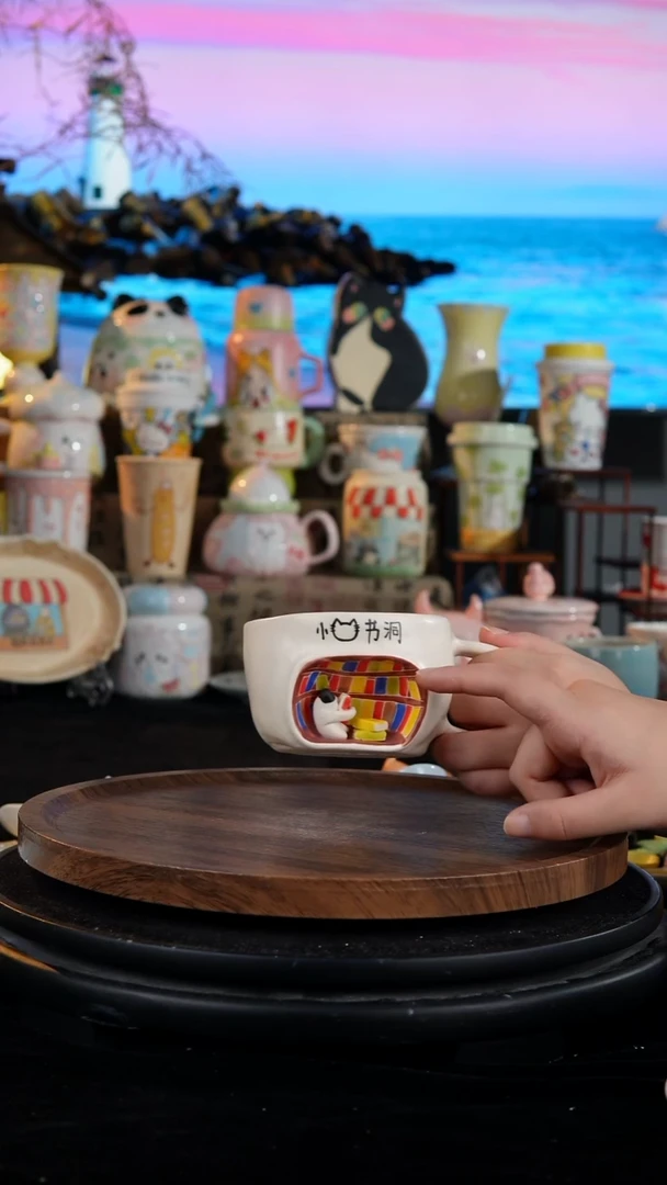 陶瓷便携款手工手绘景德镇陶瓷