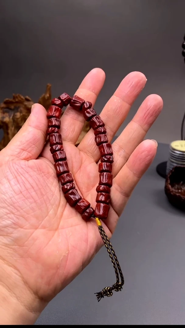 小叶紫檀印度小叶紫檀龙鳞纹老藏式手持