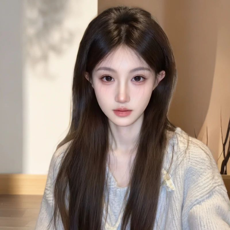 （3秒短发变长发递针半头套）千姬假发女真发大面积增发不用带发网