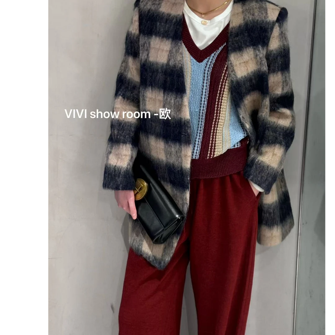 DEZI宝藏衣橱欧货时尚气质羊绒中长款大衣OR81815