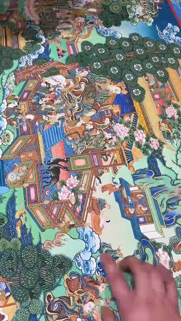 卷轴画【主播精品】高端卷轴画——唐卡AA212释迦摩尼
