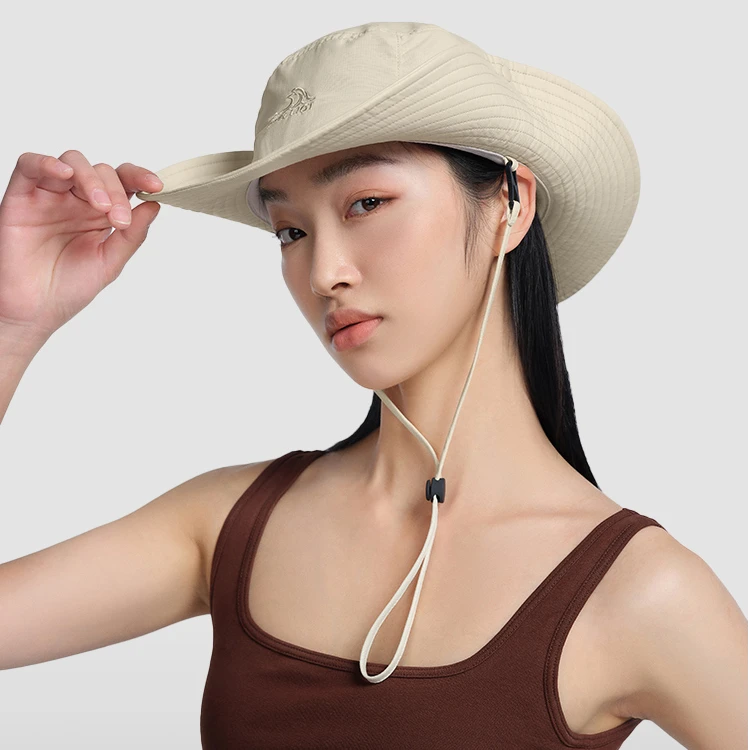 伯希和牛仔登山帽男女夏季大帽檐透气户外防晒帽防紫外线遮阳帽SC