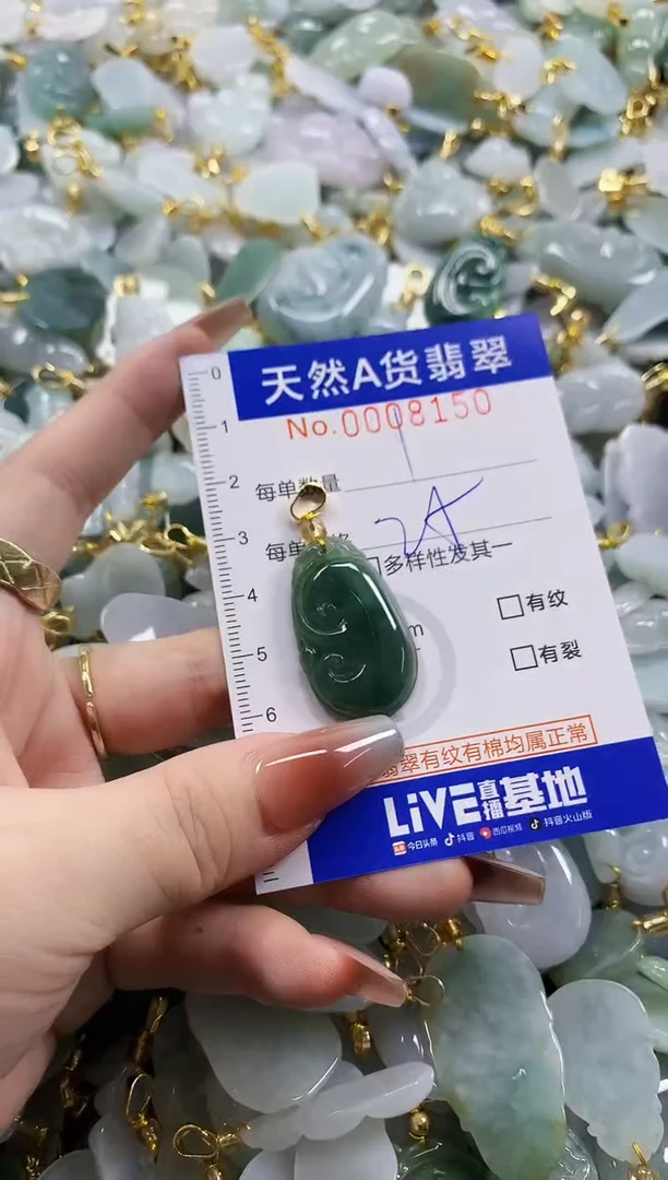 颈饰未镶嵌翡翠天然A货翡翠