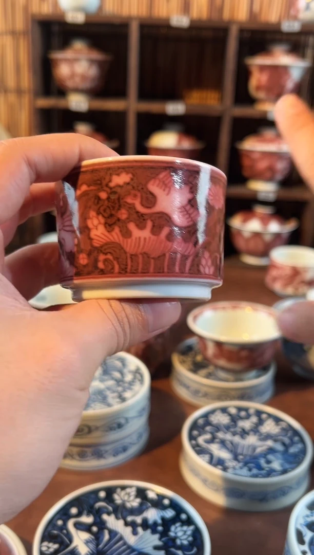 【闪购商品】天禄言瓷一路连科直口杯