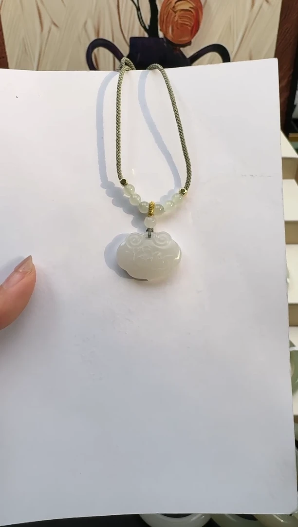 颈饰未镶嵌和田玉嘉**我吊坠