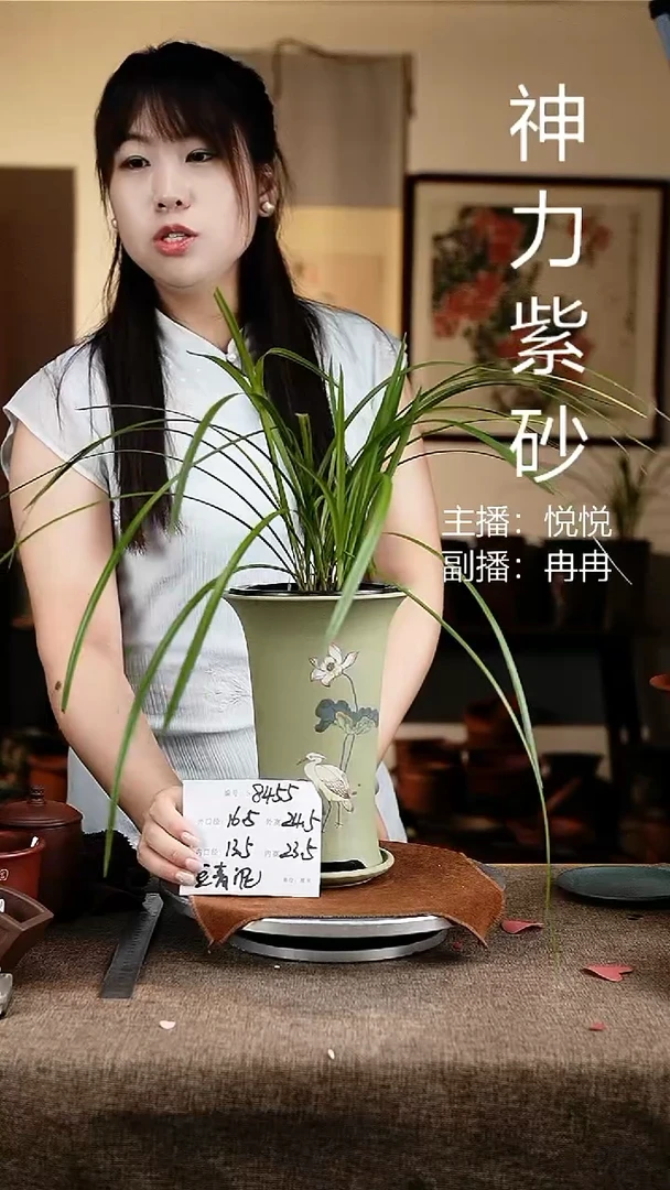 紫砂花盆花卉工艺8455+z