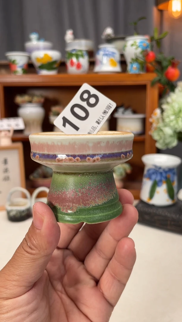 瓷片108知木小芳花盆直播编号
