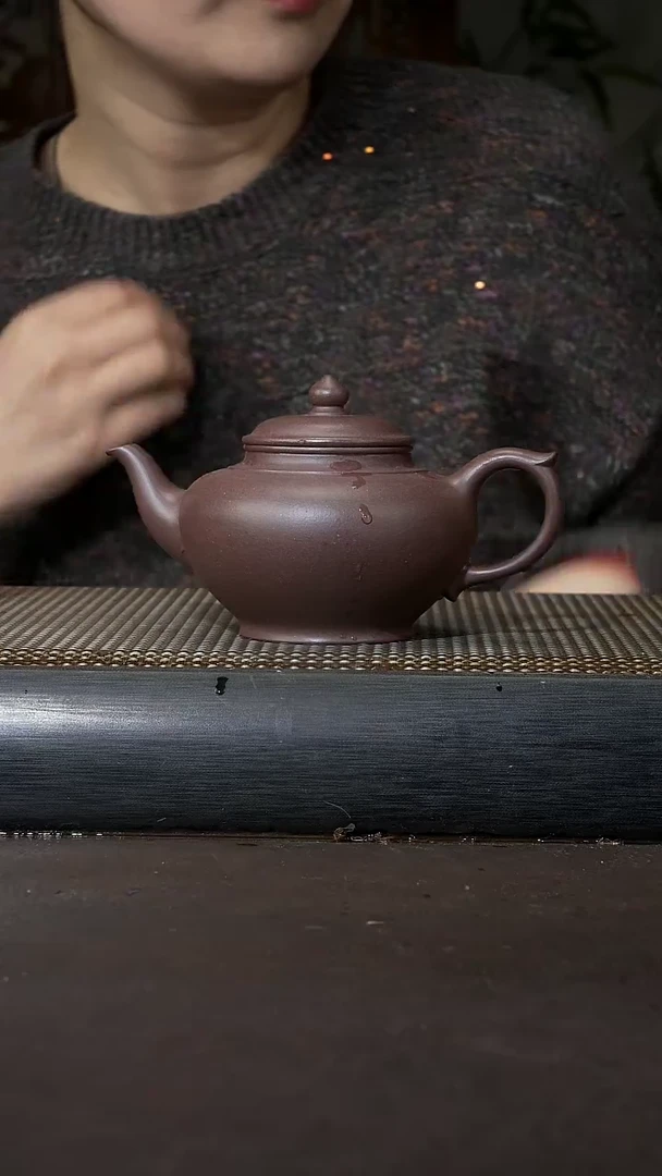 【闪购商品】紫砂茶壶老紫泥 笑樱260cc 021