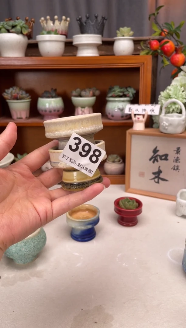 瓷片398知木小芳花盆直播编号