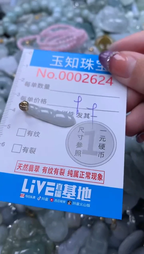 翡翠未镶嵌吊坠(不含链)2624