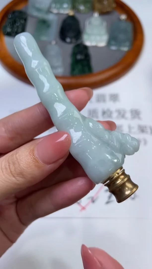 翡翠挂件未镶嵌 313009/烟嘴多样性一件发