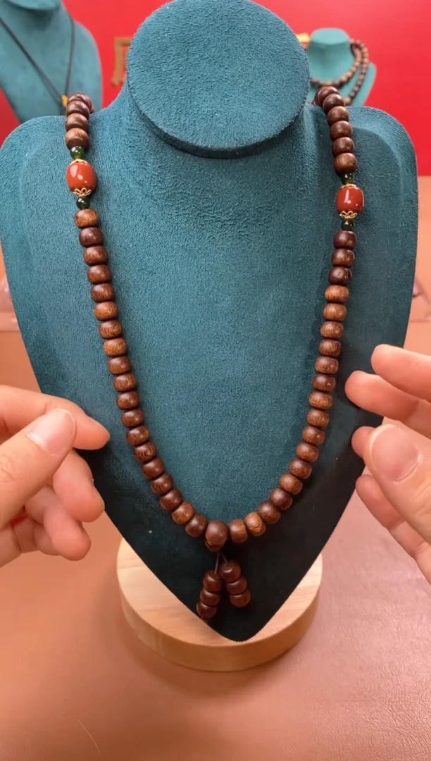 【闪购商品】沉香手串P沉水玉化富森红土6*8*108颗