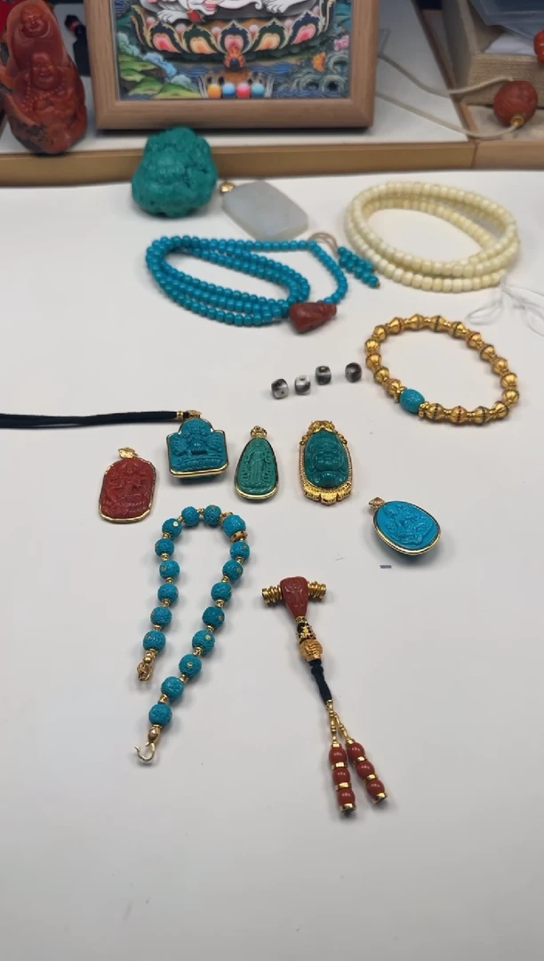 绿松石未镶嵌配饰配饰长***～配饰配饰