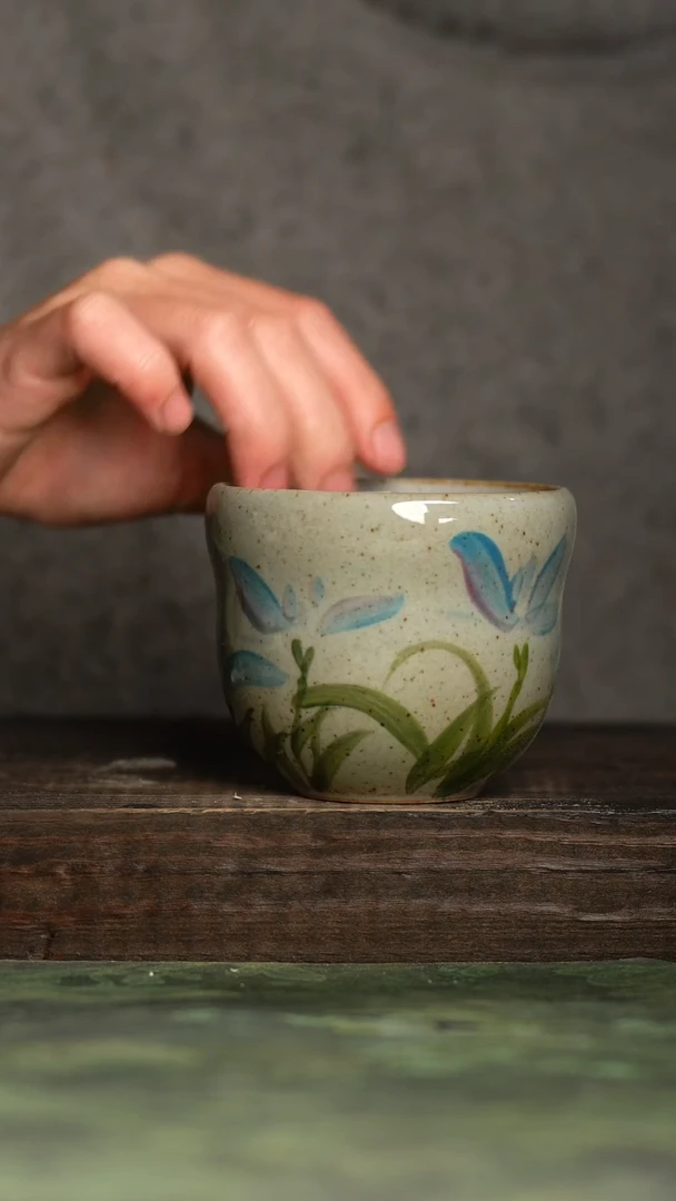 【闪购商品】杯青诗手工手绘瓷器