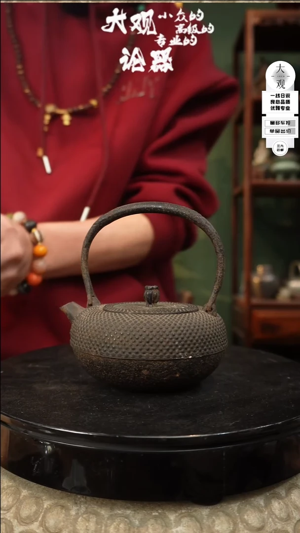 【闪购商品】瓷片大观论器铁壶