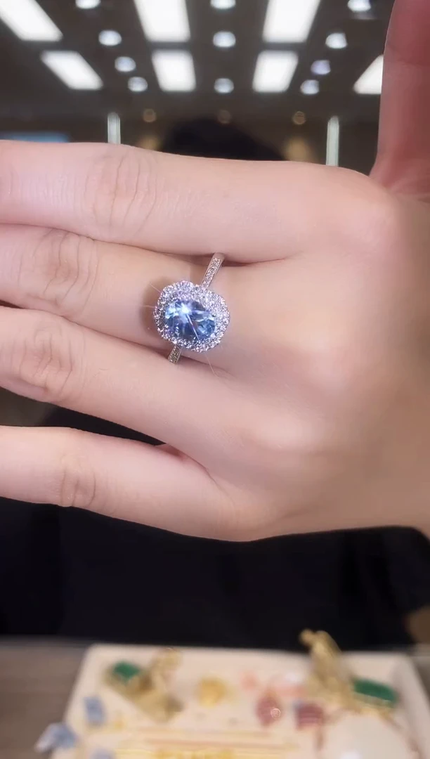 银S925镶嵌托帕石戒指09